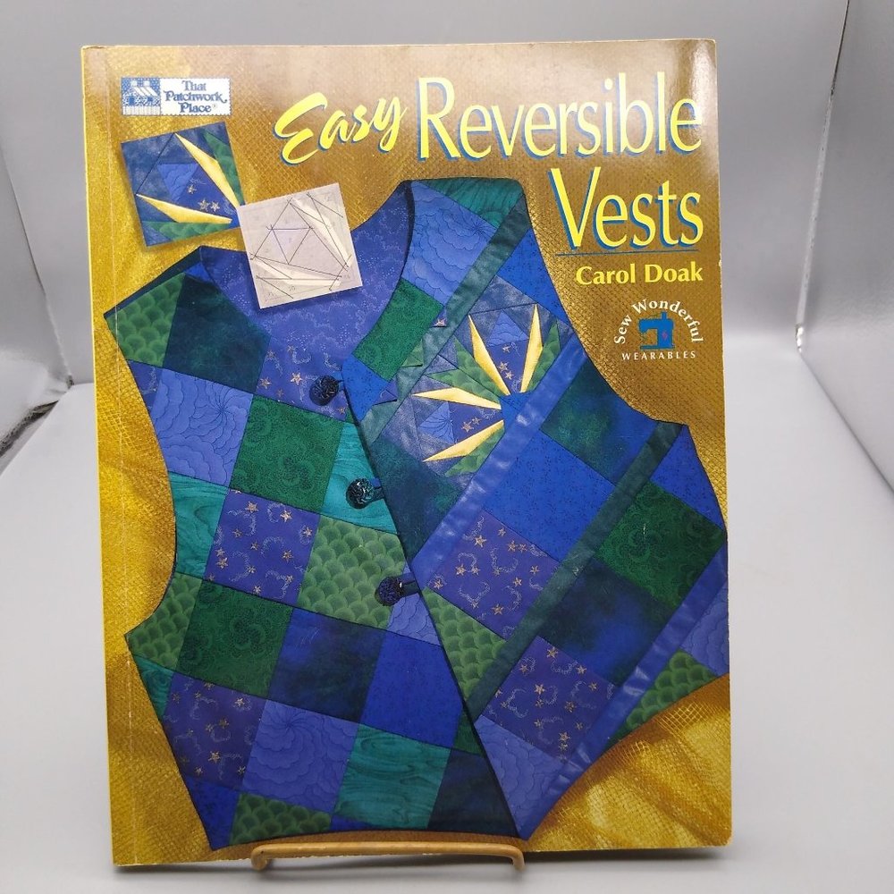 Vintage Quilting Patterns, Easy Reversible Vests by Carol Doak, That Patchwork